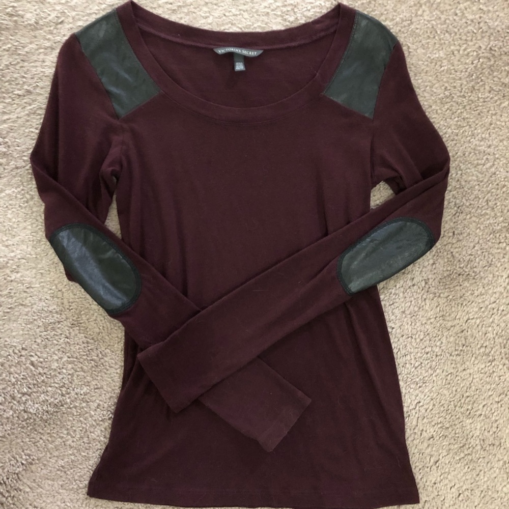 Victoria’s Secret long sleeve shirt leather XS